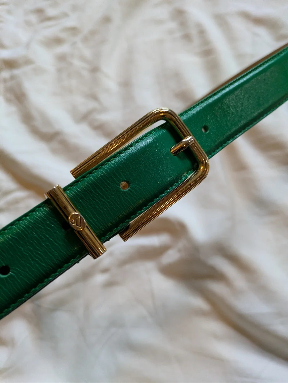 Liz Clairborne L Leather Belt Green